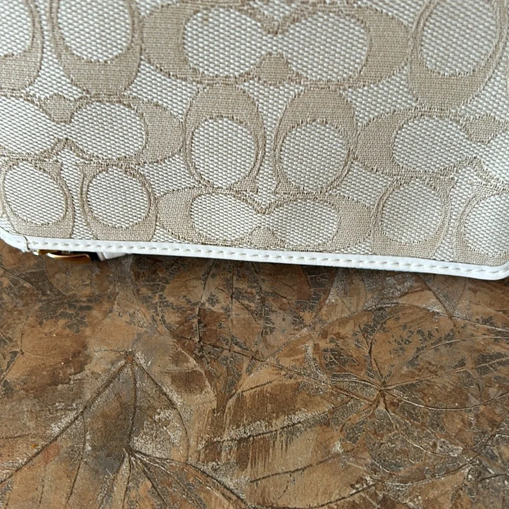 Coach Beige Monogram Wristlet - Picture 5 of 11
